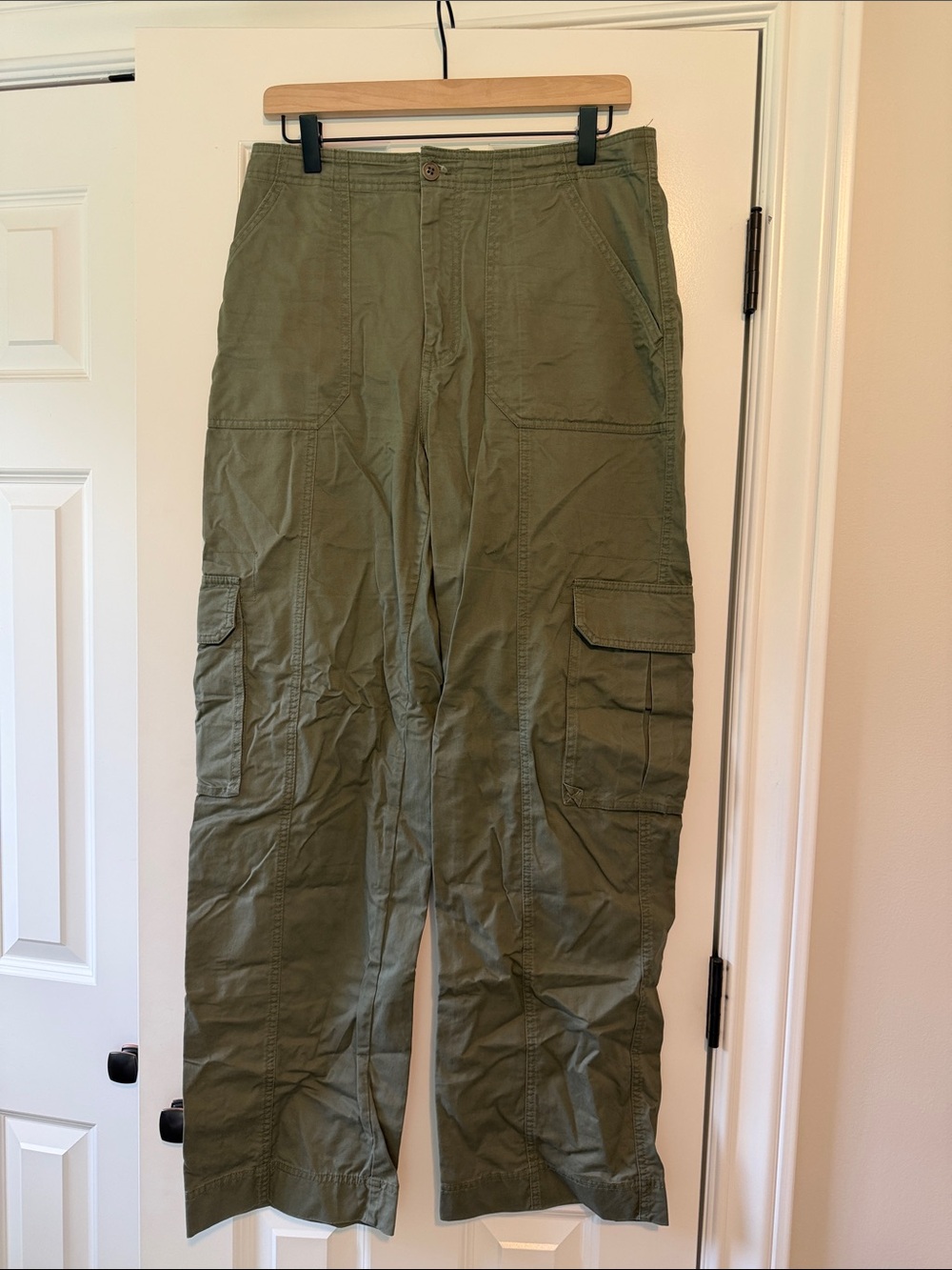 Abercrombie & Fitch Olive Utility Cargo Pants - Long